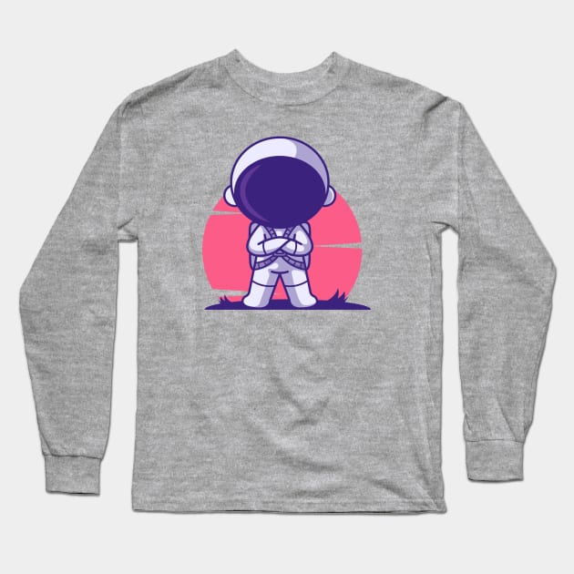 Astronaut Long Sleeve T-Shirt by haallArt